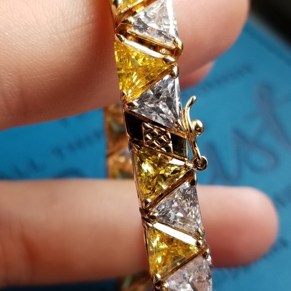 🌞 Incredible Diamonique and Citrine bracelet 🌞 - Picture 5 of 8